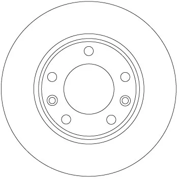 Tarcza hamulcowa tylna DF6910 TRW