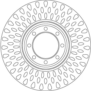 Tarcza hamulcowa tylna 7188210 Iveco