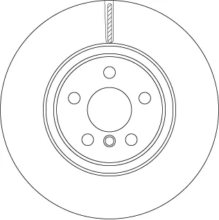 Tarcza hamulcowa przednia DF6749S TRW
