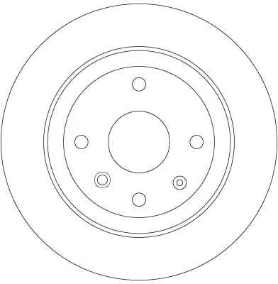 Tarcza hamulcowa tylna DF6360 TRW