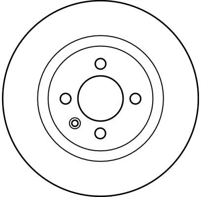 Tarcza hamulcowa przednia DF2631 TRW