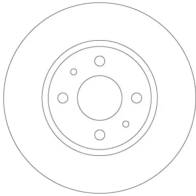 Tarcza hamulcowa przednia DF6231 TRW