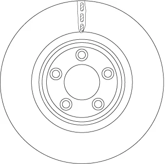 Tarcza hamulcowa przednia DF6223S TRW
