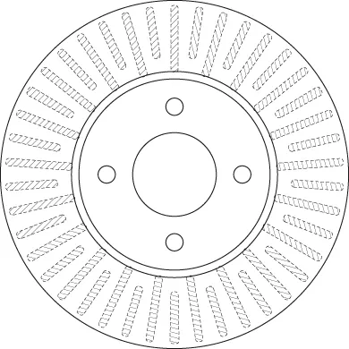 Tarcza hamulcowa przednia DF6430 TRW