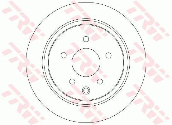 Tarcza hamulcowa tylna DF7369 TRW
