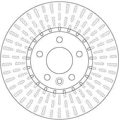 Tarcza hamulcowa przednia DF6499S TRW