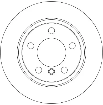 Tarcza hamulcowa tylna DF6353 TRW