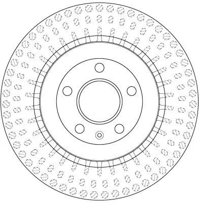 Tarcza hamulcowa tylna DF6175S TRW