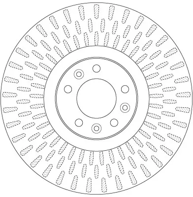 Tarcza hamulcowa przednia DF6427S TRW