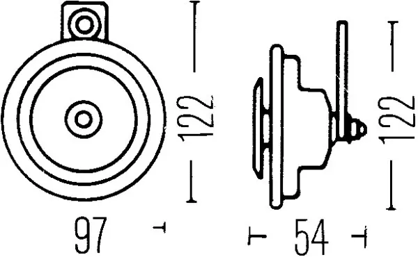 Sygnał dźwiękowy (klakson) 3AL002952841 HELLA