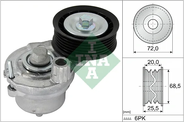 Rolka napinacza paska napędowego 534070310 INA