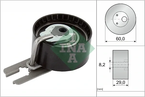 Rolka napinacza paska rozrządu 531055510 INA