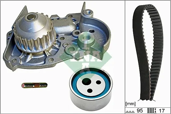 Pasek rozrządu, zestaw 530001831 INA