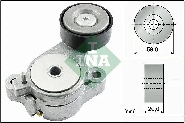 Rolka napinacza paska napędowego 534039610 INA