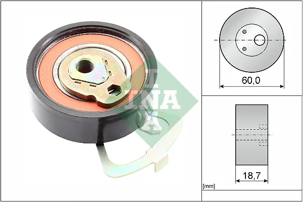 Rolka napinacza paska rozrządu 531033910 INA