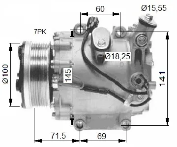 Sprężarka klimatyzacji 32491 NRF