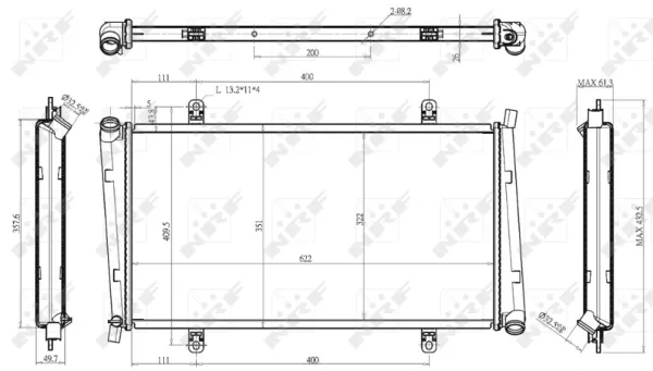 Chłodnica silnika Volvo V40 VW