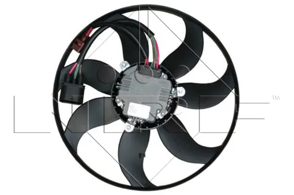 Wentylator elektryczny układu chłodzenia, kompletny (silnik+wirnik) lewy 47389 NRF