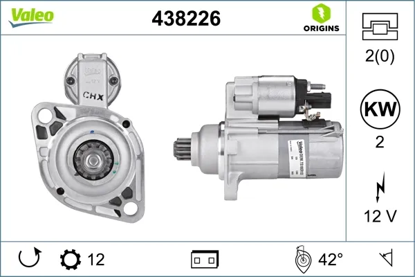 Rozrusznik 438226 VALEO