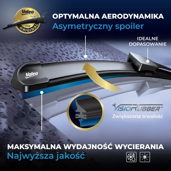 Pióro wycieraczki szyby przedniej, zestaw (2 szt.) Peugeot 407 6E