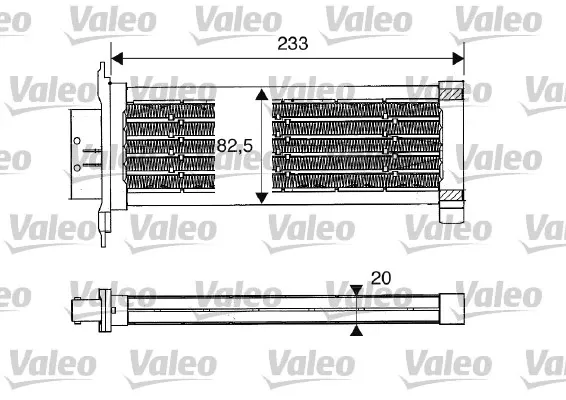 Podgrzewacz elektryczny powietrza układu ogrzewania salonu 812235 VALEO