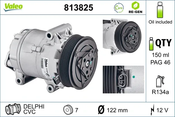 Sprężarka klimatyzacji 813825 VALEO