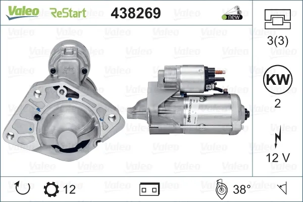 Rozrusznik 438269 VALEO
