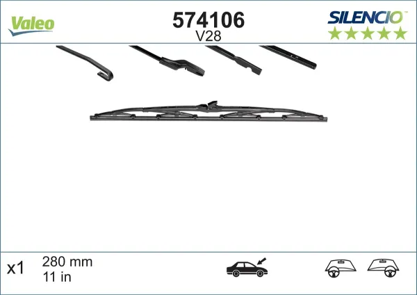  Pióro wycieraczki szyby tylnej Nissan Qashqai I SUV (J10) (2006 - 2013) I