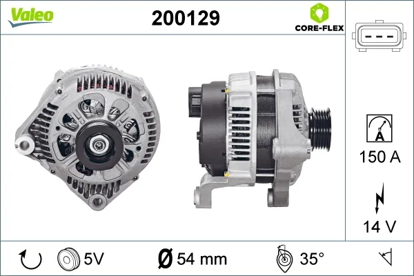 Alternator 200129 VALEO