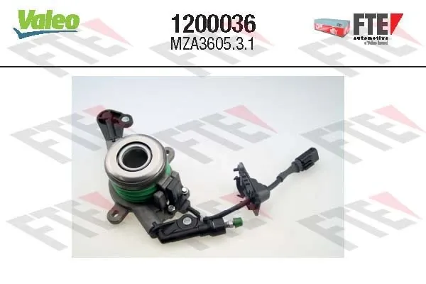 Cylinder roboczy sprzęgła (wysprzęglik) w komplecie z łożyskiem wyciskowym 1200036 VALEO