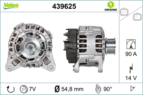 Alternator 439625 VALEO