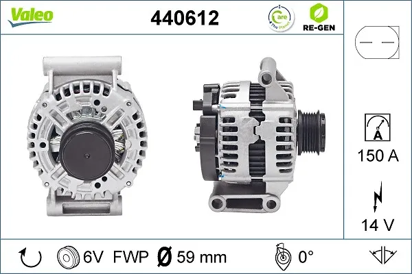Alternator 440612 VALEO