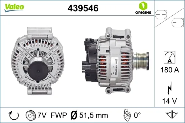 Alternator 439546 VALEO