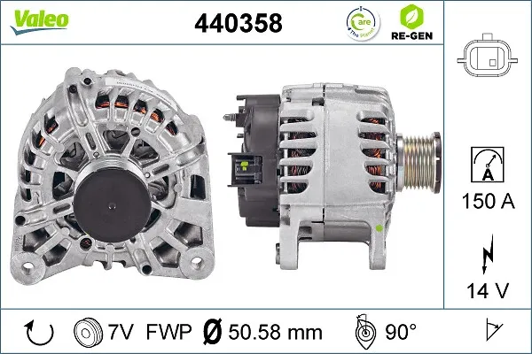 Alternator 440358 VALEO