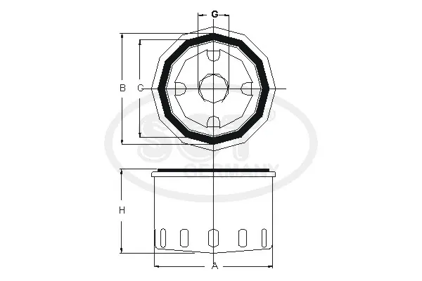 Filtr oleju SM160 SCT
