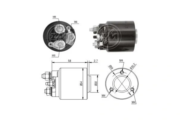 Elektromagnes rozrusznika ZM591 ERA
