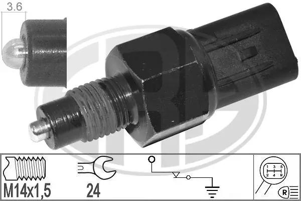 Czujnik włączania światła cofania 330569 ERA