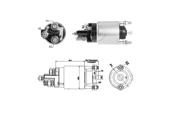 Elektromagnes rozrusznika ZM3708 ERA