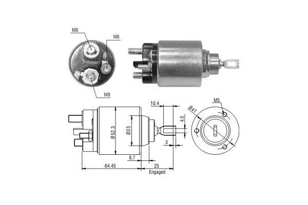 Elektromagnes rozrusznika ZM1371 ERA