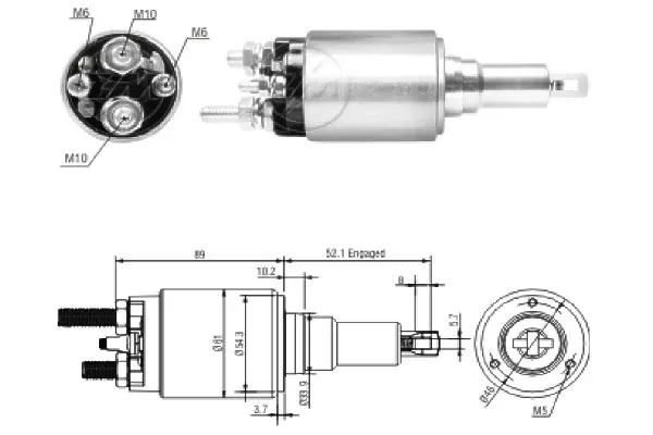 Elektromagnes rozrusznika ZM3639 ERA