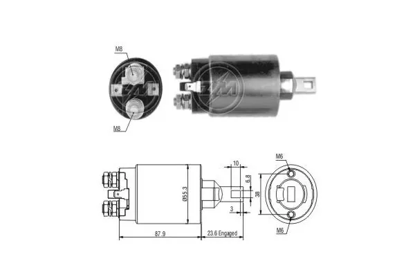 Elektromagnes rozrusznika ZM893 ERA