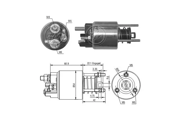 Elektromagnes rozrusznika ZM395 ERA
