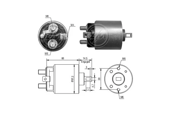 Elektromagnes rozrusznika ZM411 ERA