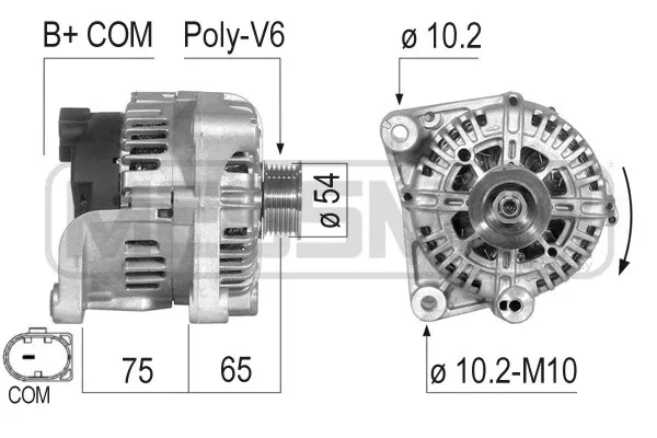 Alternator 210499A ERA