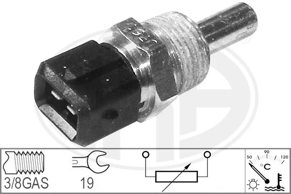 Czujnik temperatury płynu chłodzącego 330642 ERA