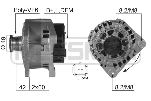Alternator Opel Movano