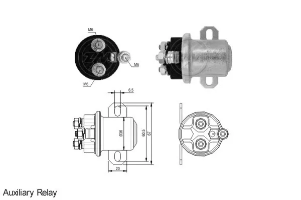 Elektromagnes rozrusznika ZM3409 ERA