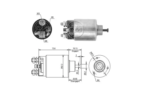 Elektromagnes rozrusznika ZM860 ERA