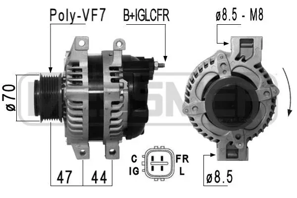Alternator 210844 ERA