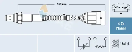 Sonda lambda, czujnik tlenu 77223 FAE